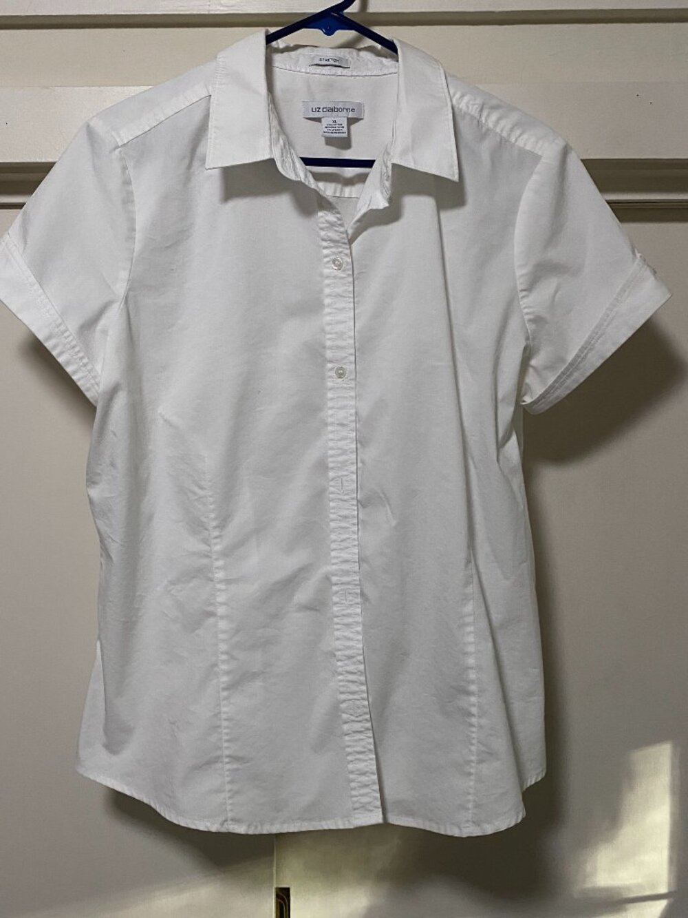 The Perfect White Blouse, Liz Claiborne, white button-down blouse, size XL